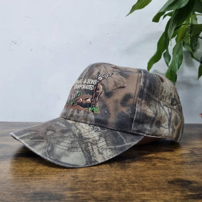 Vintage American Baseball Hat Snapback cap one size adjustable art steward deer
