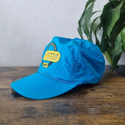 Vintage American Trucker Hat Snapback cap one size adjustable Conair blue