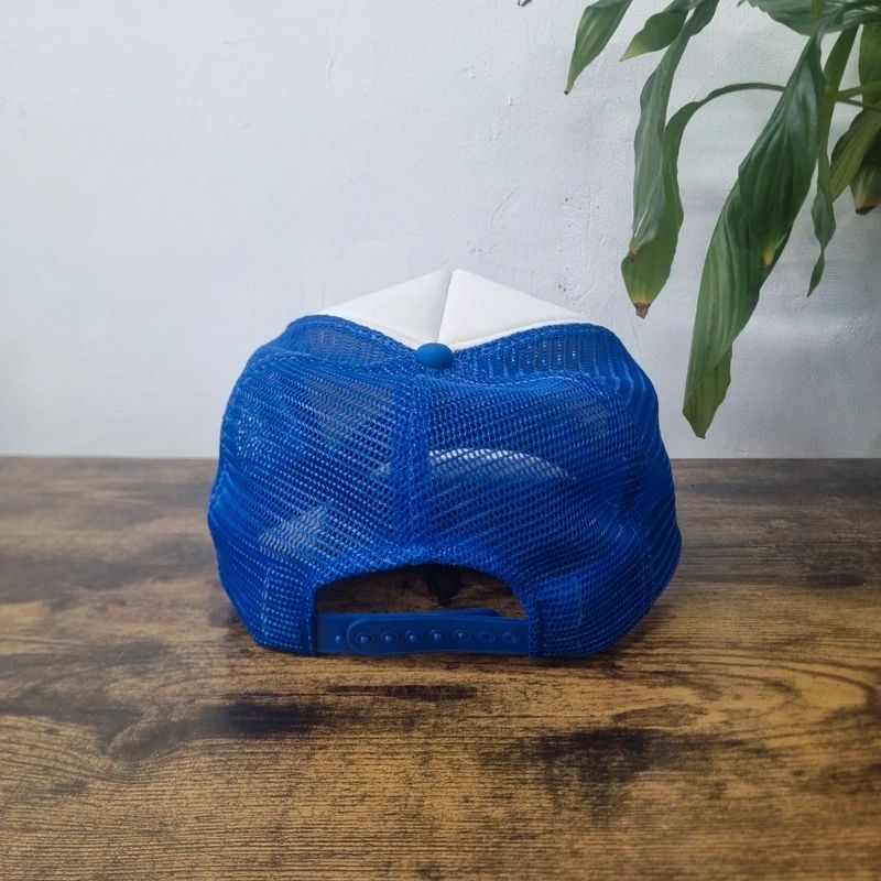 Vintage American Trucker Hat Snapback cap one size adjustable blue white New Zealand