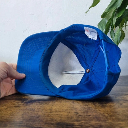 Vintage American Trucker Hat Snapback cap one size adjustable blue missouri bank