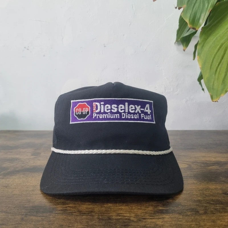 Vintage American Baseball Hat Snapback cap one size adjustable black diesel ex 4