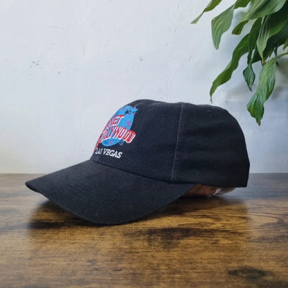 Vintage American Baseball Hat Snapback cap one size black planet Hollywood las vegas