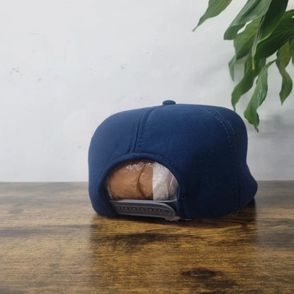 Vintage American Baseball Hat Snapback cap one size adjustable navy volvo service garage burdumy
