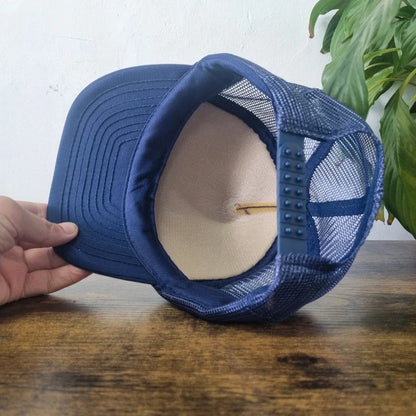 Vintage American Trucker Hat Snapback cap one size adjustable navy Batts