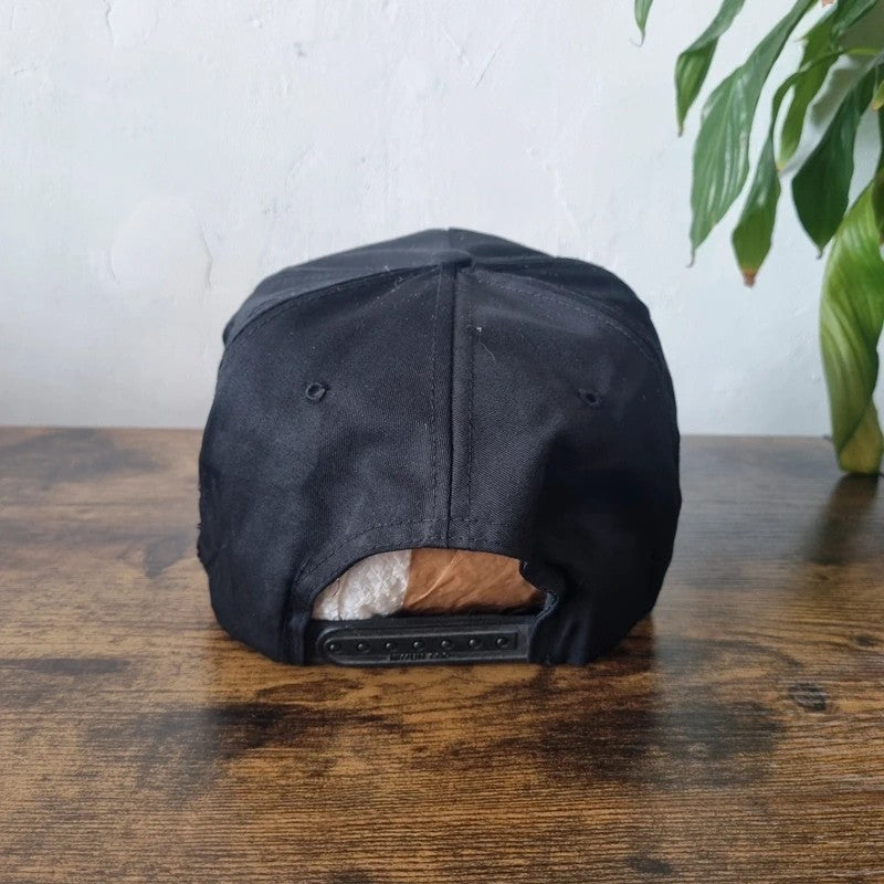 Vintage American Trucker Hat Snapback cap one size adjustable black Adi antenna supply