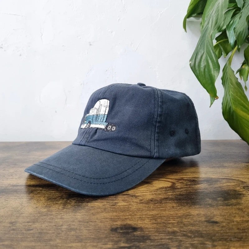 Vintage American Baseball Hat Snapback cap one size adjustable faded black truck