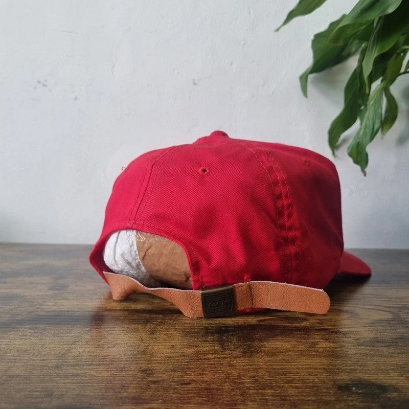 Vintage American Baseball Hat Snapback cap one size adjustable red Branson