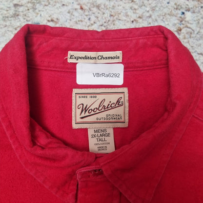 Woolrich FLANNEL SHIRT WOOLRICH VINTAGE WESTERN TALL FIT - Red - Size XXL