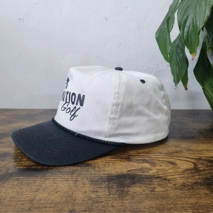 Vintage American Trucker Hat Snapback cap one size adjustable black white nation golf