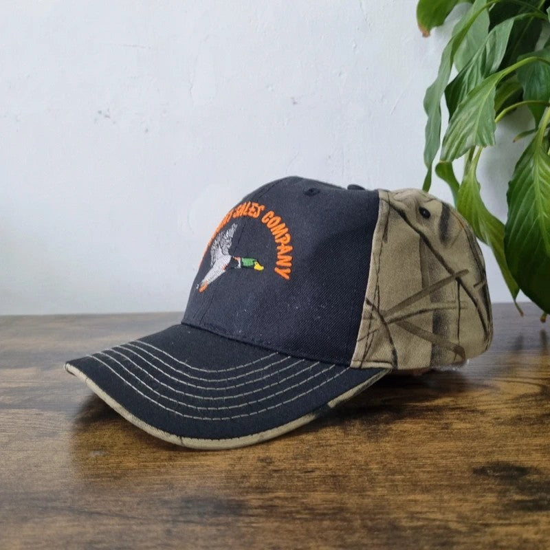 Vintage American Baseball Hat Snapback cap one size adjustable black khaki camo duck