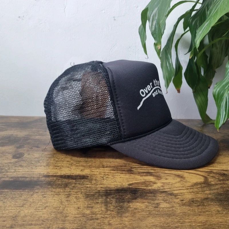 Vintage American Trucker Hat Snapback cap one size adjustable black Over the hill