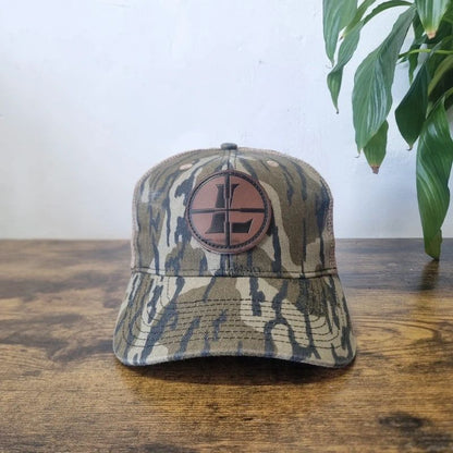 Vintage American Baseball Hat Snapback cap one size adjustable khaki green bottomland camo