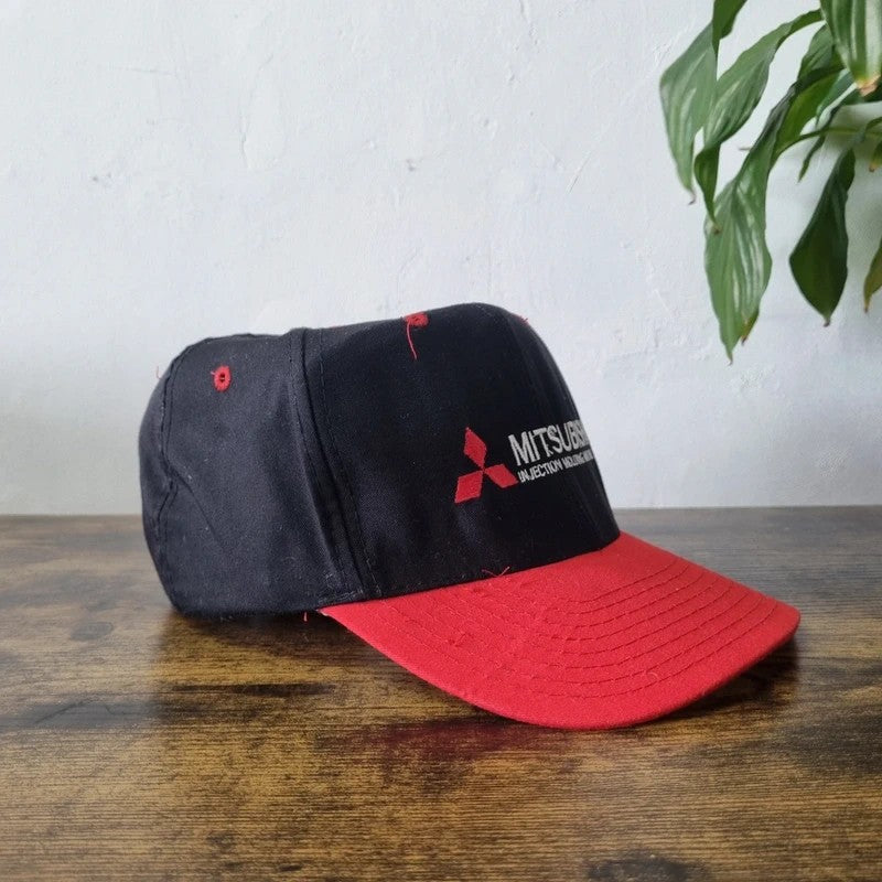 Vintage American Baseball Hat Snapback cap one size adjustable mitsubishi