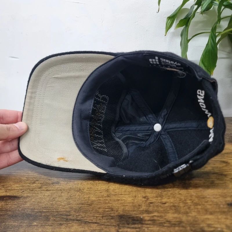 Vintage snow mania 81 baseball sherpa Hat Snapback cap one size adjustable black