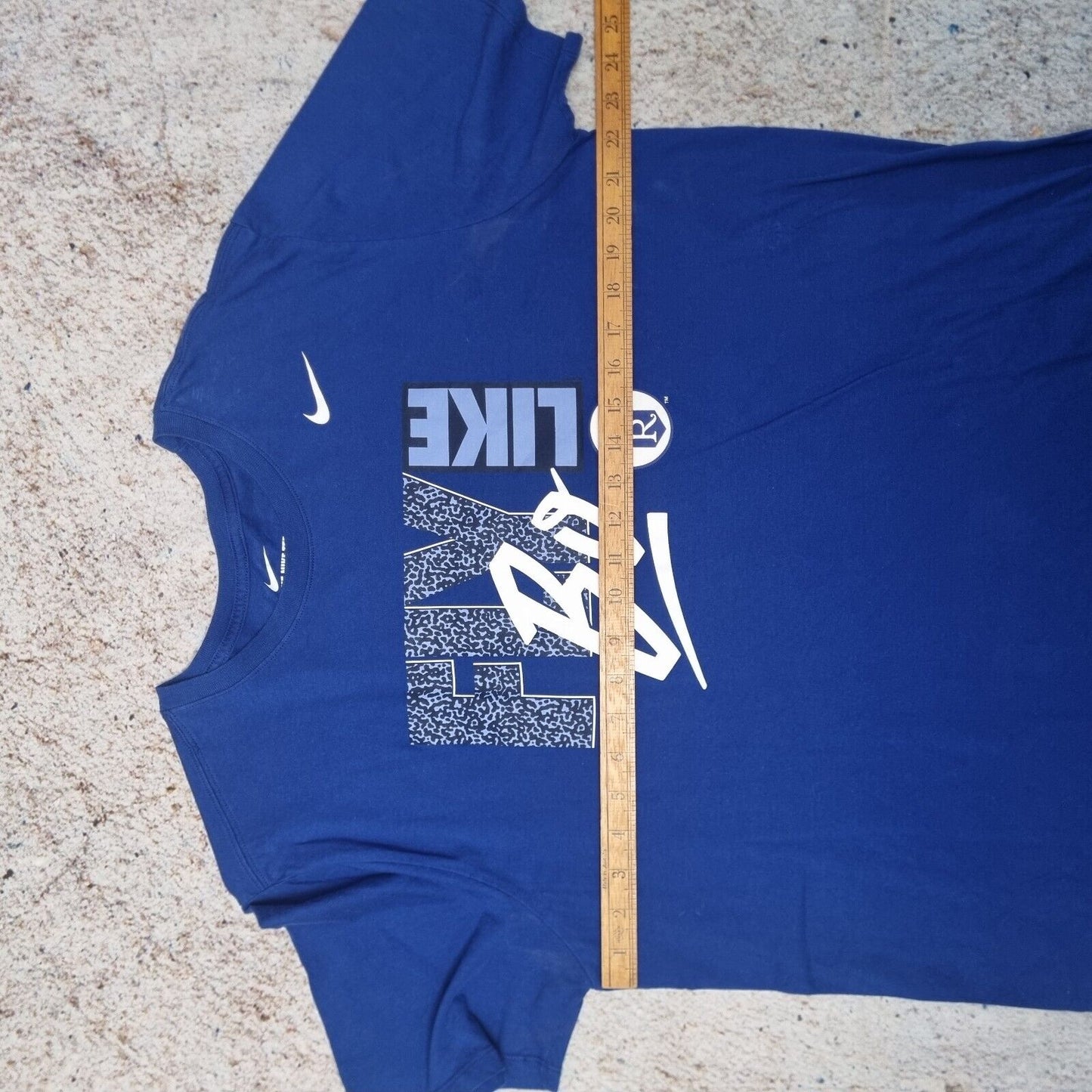 Nike Kansas City Royals FLY LIKE BO MLB T shirt Size XL Blue