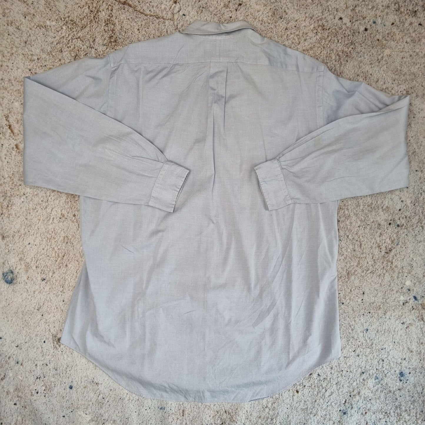 Ralph Lauren OXFORD SHIRT YARMOUTH 100% COTTON PLAIN - Blue - Size 16