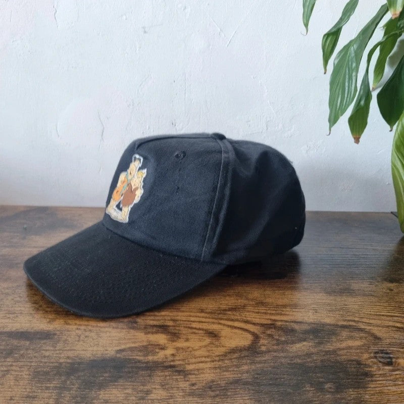 Vintage American Baseball Hat Snapback cap one size adjustable Flintstones black