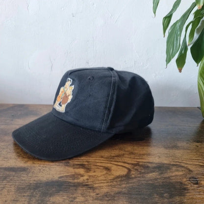 Vintage American Baseball Hat Snapback cap one size adjustable Flintstones black
