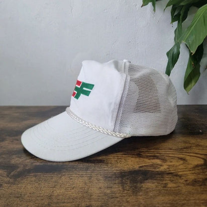 Vintage American Trucker Hat Snapback cap one size adjustable white CF Consolidated Freightways