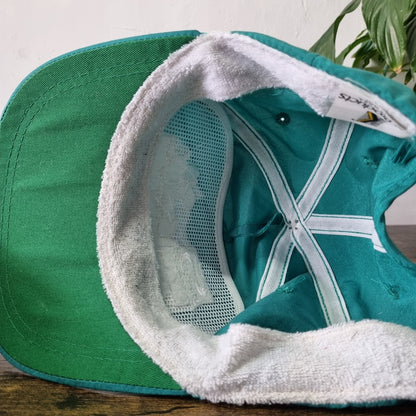 Vintage American Trucker Hat Snapback cap one size green silvey company