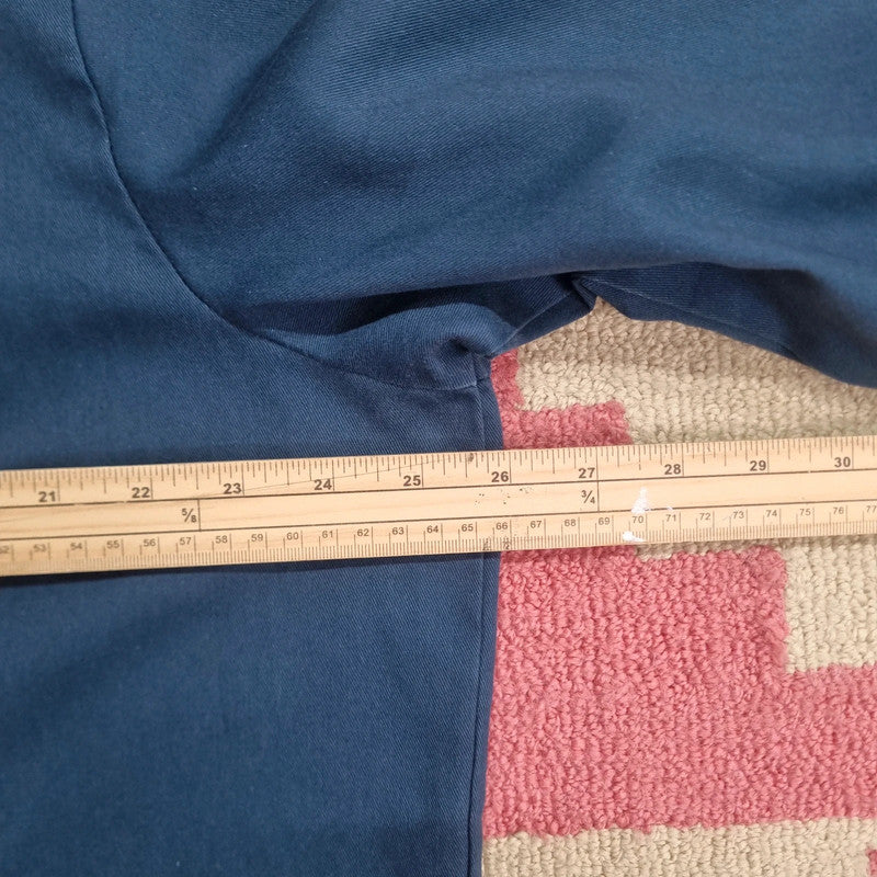 Vintage Dickies Boxy Fit Cropped Shirt Short Sleeve XL plain navy  Button Up Skater Y2K Surf