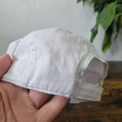 Vintage Chevrolet baseball Hat Snapback cap one size adjustable white pink y2k
