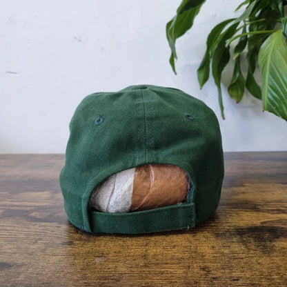 Vintage American Baseball Hat Snapback cap one size adjustable green Deer Buckmaster