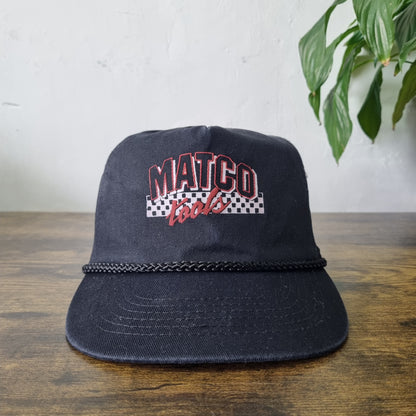 Vintage American Trucker Hat Snapback cap one size adjustable black Matco Tools