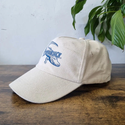 Vintage American Baseball Hat Snapback cap one size cream cayman jacket crocodile
