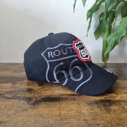 Vintage American Baseball Hat Snapback cap one size adjustable Route 66 car usa