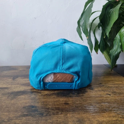 Vintage American Trucker Hat Snapback cap one size adjustable blue CM trailers