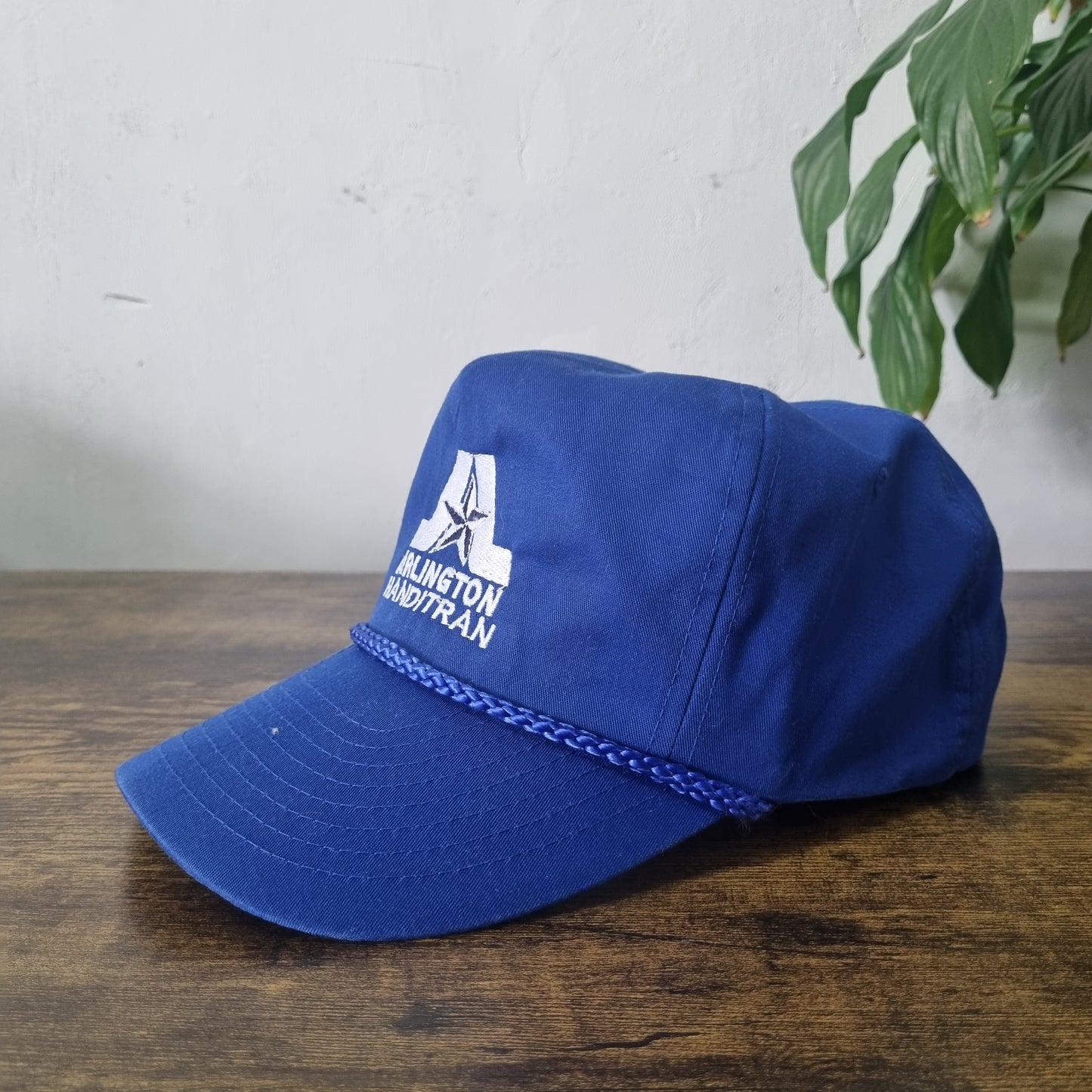 Vintage American Trucker Hat Snapback cap one size adjustable blue