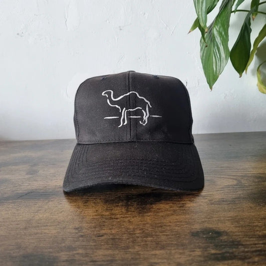 Vintage American Baseball Hat Snapback cap one size adjustable black Camel Promo