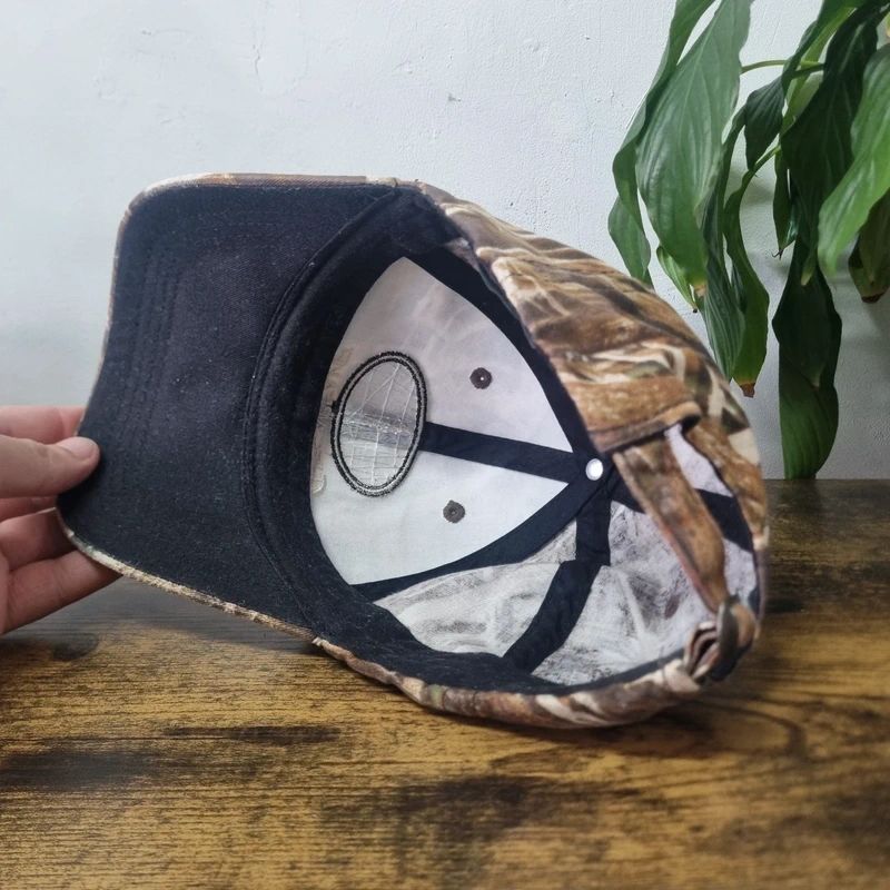Vintage American baseball Hat Snapback cap one size adjustable khaki realtree camo ducks