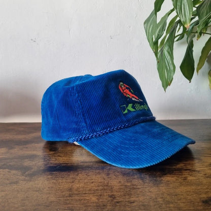 Vintage American Trucker Hat Snapback cap one size adjustable blue killington ski