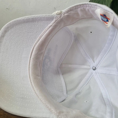 Vintage American Trucker Hat Snapback cap one size adjustable white tapping contest 99