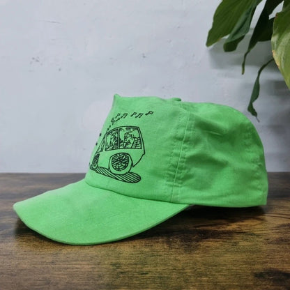 Vintage American Trucker Hat Snapback cap one size adjustable green sterer