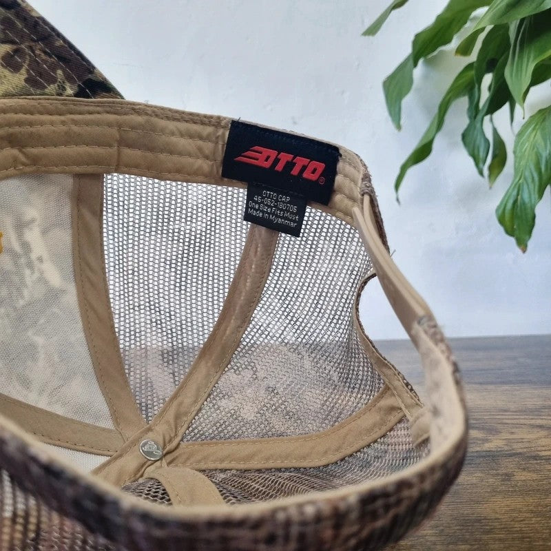 Vintage American Baseball Hat Snapback cap one size adjustable Graves Farm realtree camo