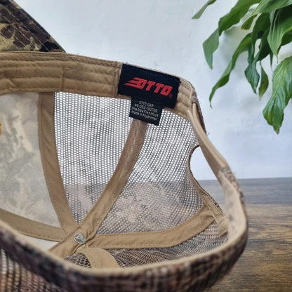 Vintage American Baseball Hat Snapback cap one size adjustable Graves Farm realtree camo