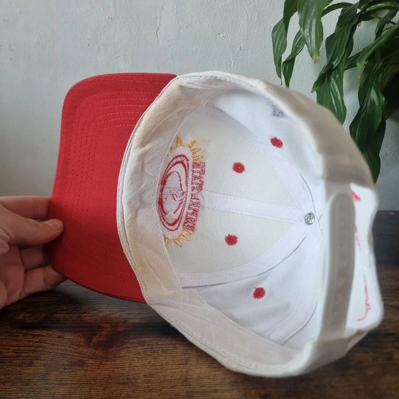 Vintage American baseball hat Snapback cap one size adjustable empire state games red white