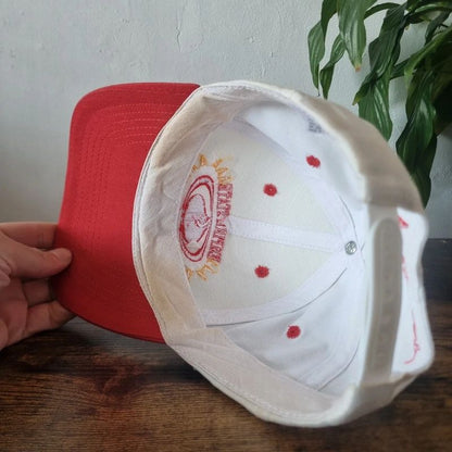 Vintage American baseball hat Snapback cap one size adjustable empire state games red white