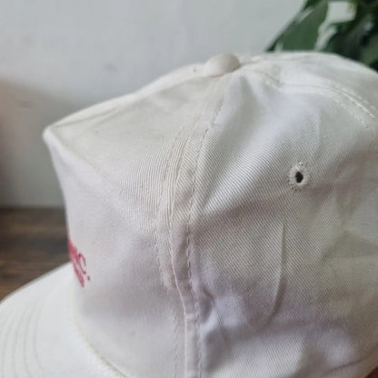 Vintage American Trucker Hat Snapback cap one size adjustable white Freescan inc