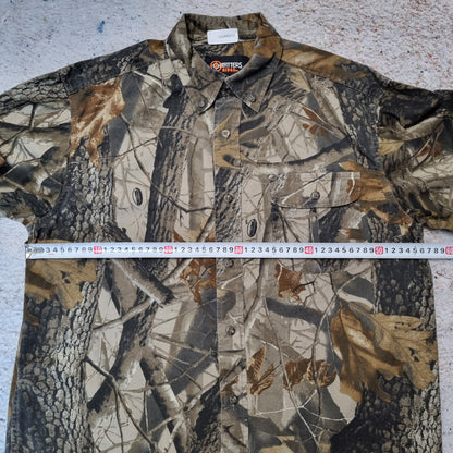 Outfitters Ridge SHIRT REAL TREE FLANNEL STYLE CAMO  - Brown - Size M