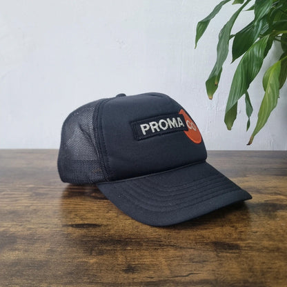 Vintage American Trucker Hat Snapback cap one size adjustable black proma co