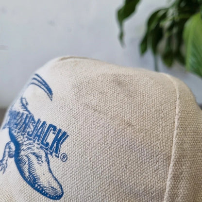 Vintage American Baseball Hat Snapback cap one size cream cayman jacket crocodile