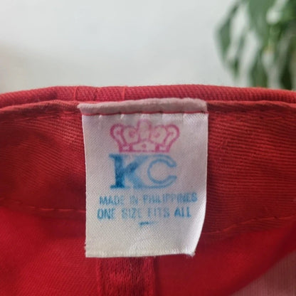 Vintage American Baseball Hat Snapback cap one size red excavating