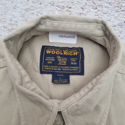 Woolrich OXFORD SHIRT WORK WEAR MENS SOLID - Brown - Size L