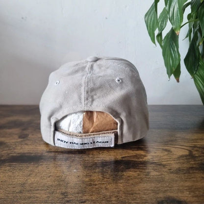 Vintage American baseball Hat Snapback cap one size adjustable grey black indie 500
