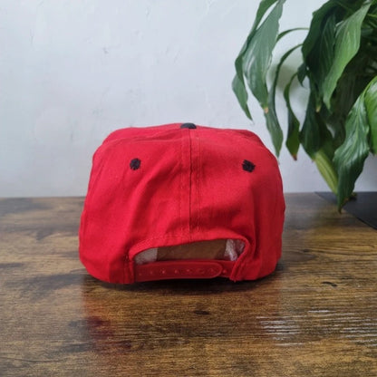 Vintage American Baseball Hat Snapback cap one size adjustable red black Dolphin Shark