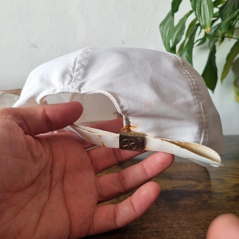 Vintage American Trucker Hat Snapback cap one size adjustable white saftey proud